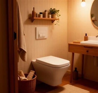 Dawb Square Phab Ntsa Mounted Toilet